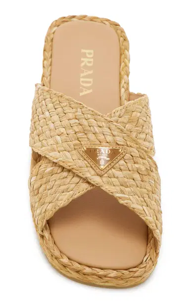 Prada Raffia Sandals | Thumbnail 3 Prada Raffia Sandals | Thumbnail 3