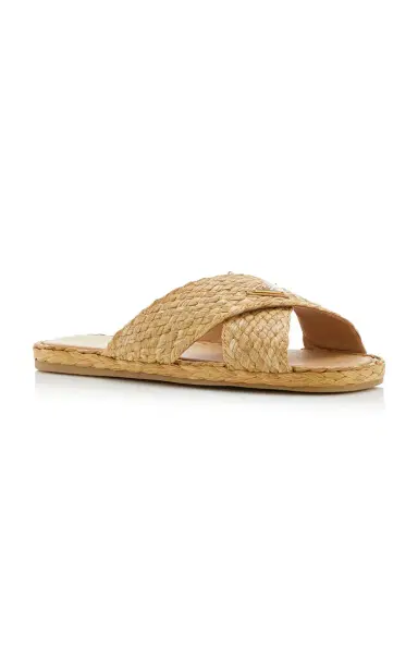 Prada Raffia Sandals | Thumbnail 4 Prada Raffia Sandals | Thumbnail 4
