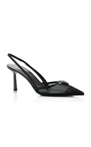 Prada Mesh Slingback Pumps | Thumbnail 4 Prada Mesh Slingback Pumps | Thumbnail 4