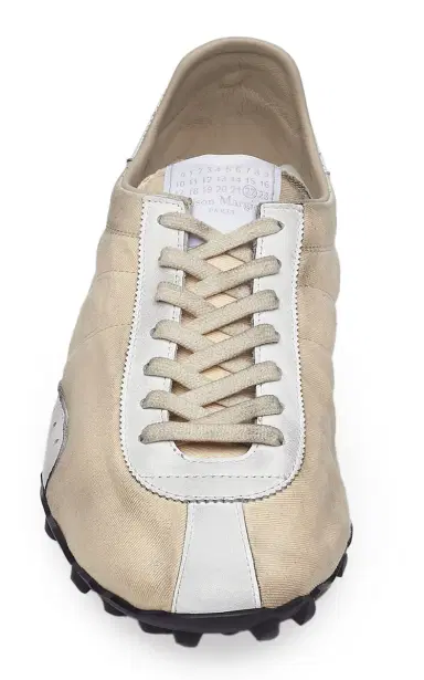 Maison Margiela Sprinters Leather-Trimmed Drill Sneakers | Thumbnail 3 Maison Margiela Sprinters Leather-Trimmed Drill Sneakers | Thumbnail 3