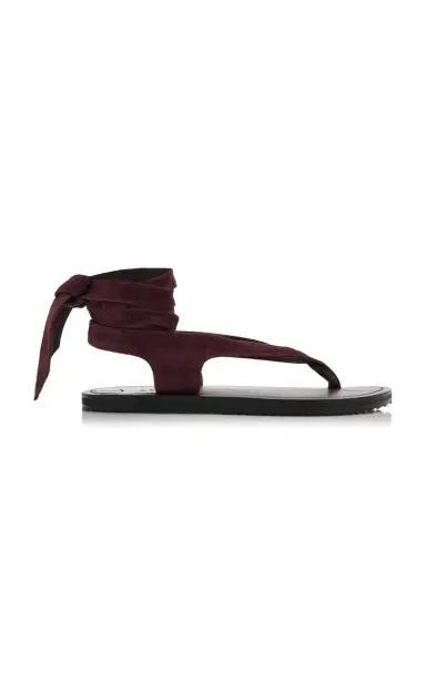 A Emery Elmer Lace-Up Suede Sandals | Thumbnail 1 A Emery Elmer Lace-Up Suede Sandals | Thumbnail 1
