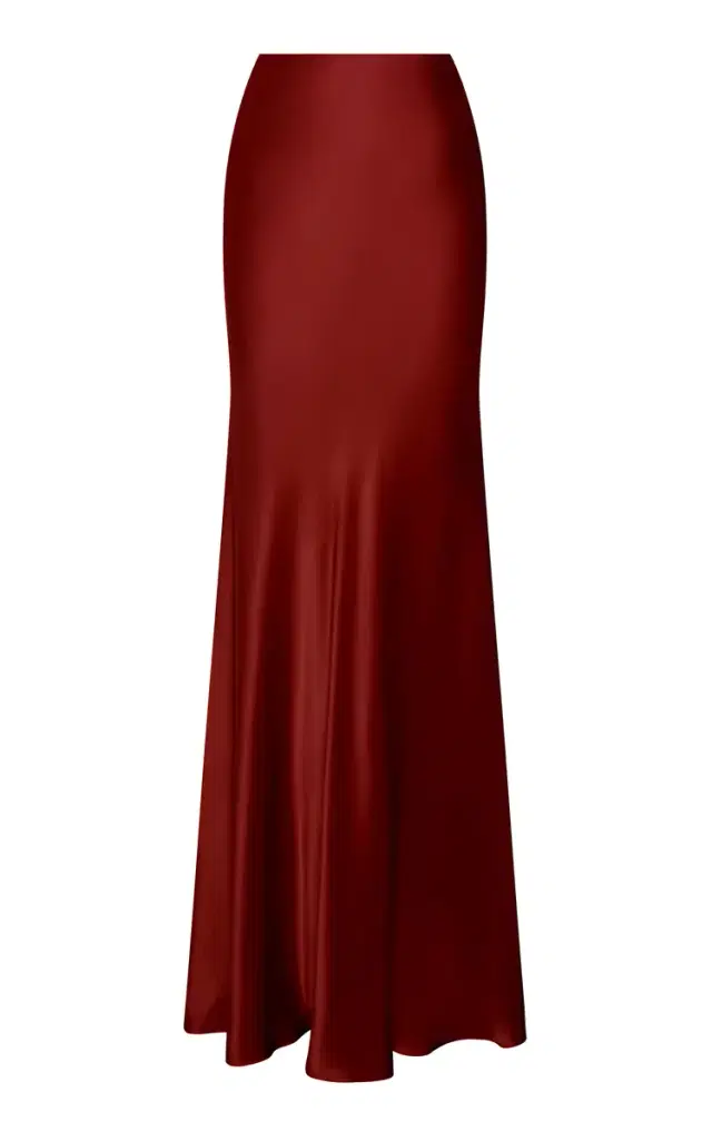 ANDRES OTALORA Sublimes Silk-Charmeuse Maxi Skirt