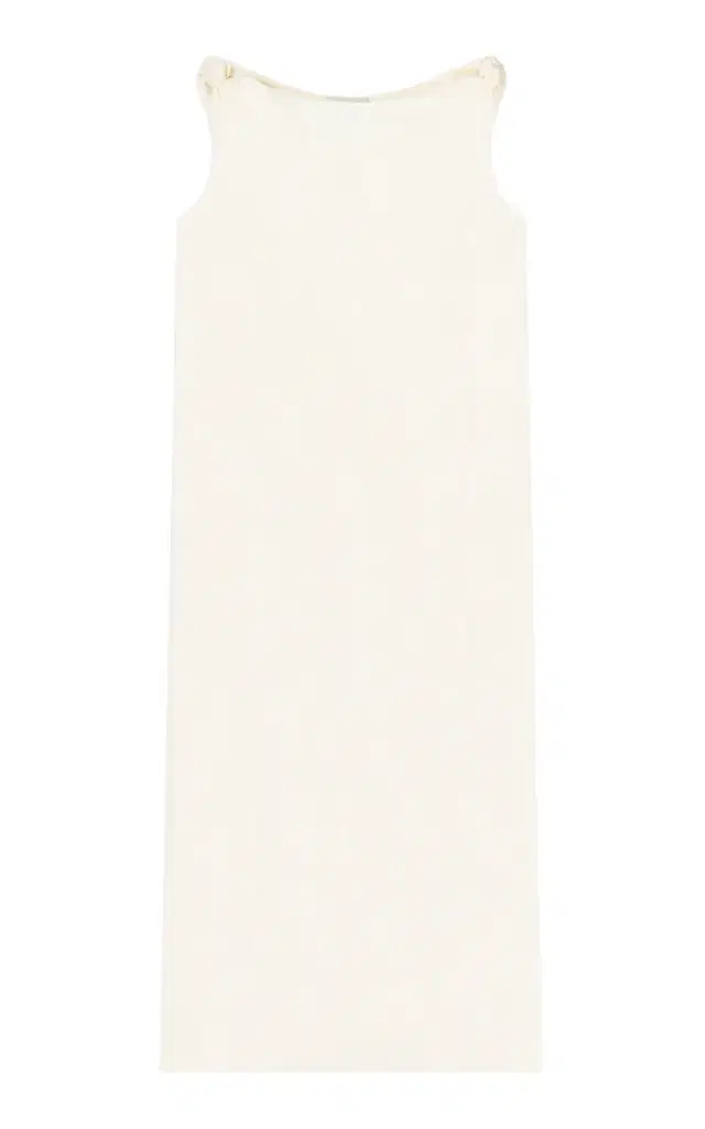Moun Draped Silk Dress - White - XS