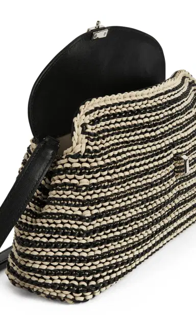 Toteme T-Lock Woven-Leather Clutch | Thumbnail 3