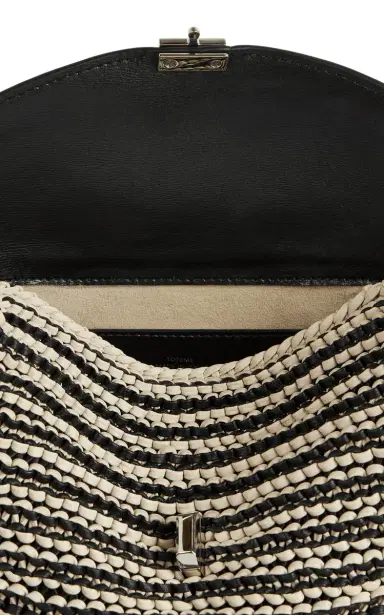 Toteme T-Lock Woven-Leather Clutch | Thumbnail 5