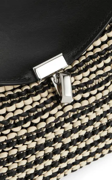 Toteme T-Lock Woven-Leather Clutch | Thumbnail 6