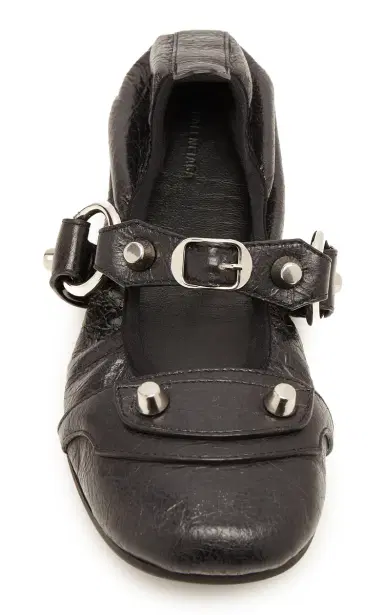 Balenciaga Leopold Leather Flats | Thumbnail 3