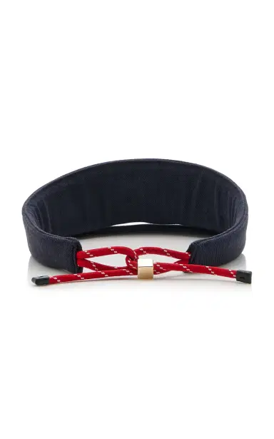 Miu Miu Washed Denim Visor | Thumbnail 3 Miu Miu Washed Denim Visor | Thumbnail 3