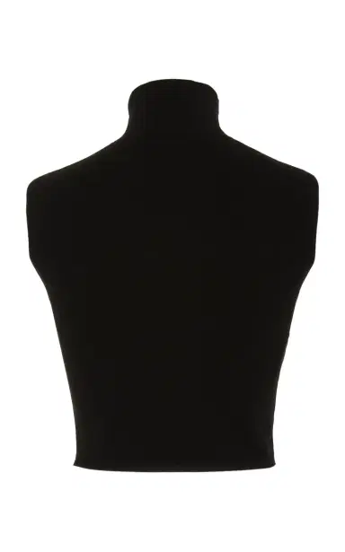 Prada Logo-Detailed Ribbed Jersey Turtleneck Crop Top | Thumbnail 7 Prada Logo-Detailed Ribbed Jersey Turtleneck Crop Top | Thumbnail 7