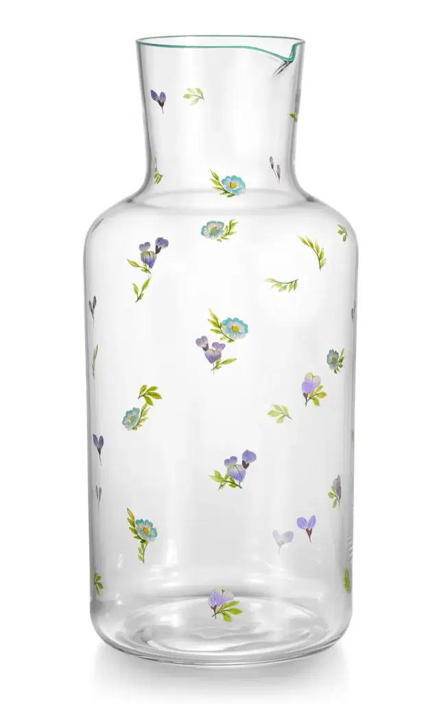 Wildflower Crystal Pitcher - Clear