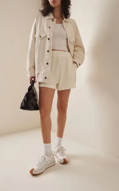 Moncler Oversized Cotton-Blend Sweat Shorts | Thumbnail 2 Moncler Oversized Cotton-Blend Sweat Shorts | Thumbnail 2