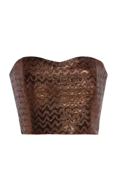 SEV Strapless Jacquard Top | Thumbnail 1
