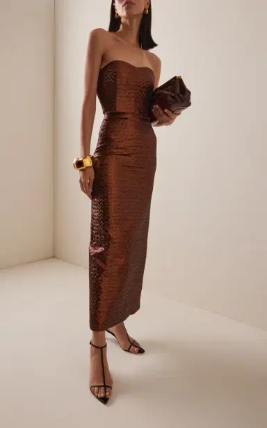 SEV Jacquard Pencil Cut Maxi Skirt | Thumbnail 10