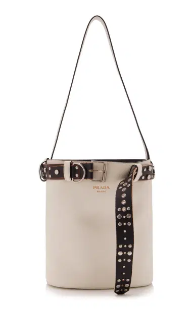 Prada Buckle Leather Bucket Bag | Thumbnail 1
