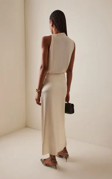 SEV Draped Satin Dress | Thumbnail 8