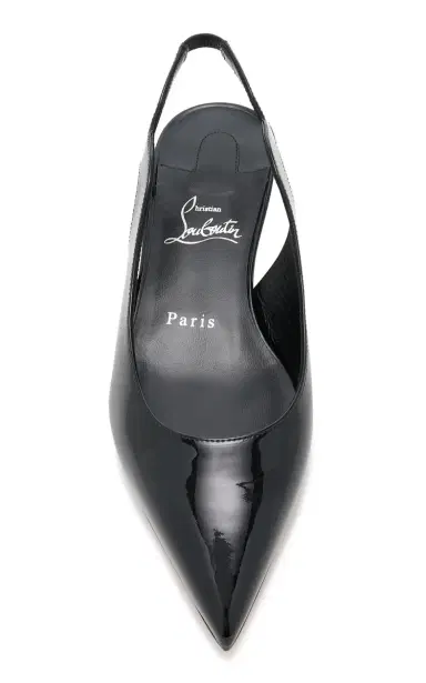 Christian Louboutin Hot Chick Patent Leather Slingback Flats | Thumbnail 3 Christian Louboutin Hot Chick Patent Leather Slingback Flats | Thumbnail 3
