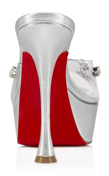 Christian Louboutin Degraqueen Alta 130mm Leather PVC Sandals | Thumbnail 3 Christian Louboutin Degraqueen Alta 130mm Leather PVC Sandals | Thumbnail 3