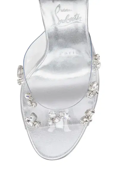 Christian Louboutin Degraqueen Alta 130mm Leather PVC Sandals | Thumbnail 5 Christian Louboutin Degraqueen Alta 130mm Leather PVC Sandals | Thumbnail 5
