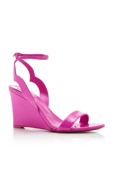 Christian Louboutin Zeppa Chick 85mm Patent Leather Wedges | Thumbnail 4 Christian Louboutin Zeppa Chick 85mm Patent Leather Wedges | Thumbnail 4