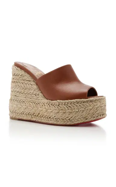 Christian Louboutin Ariella 130mm Leather Wedge Sandals | Thumbnail 4 Christian Louboutin Ariella 130mm Leather Wedge Sandals | Thumbnail 4