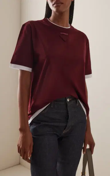 Prada Cotton Jersey T-Shirt | Thumbnail 3