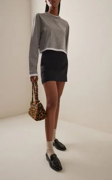 Prada Cotton Jersey T-Shirt | Thumbnail 2