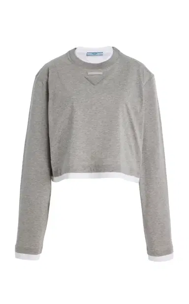 Prada Cotton Jersey T-Shirt | Thumbnail 6