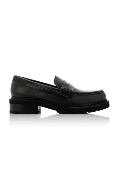 Golden Goose Distressed Leather Loafers | Thumbnail 1