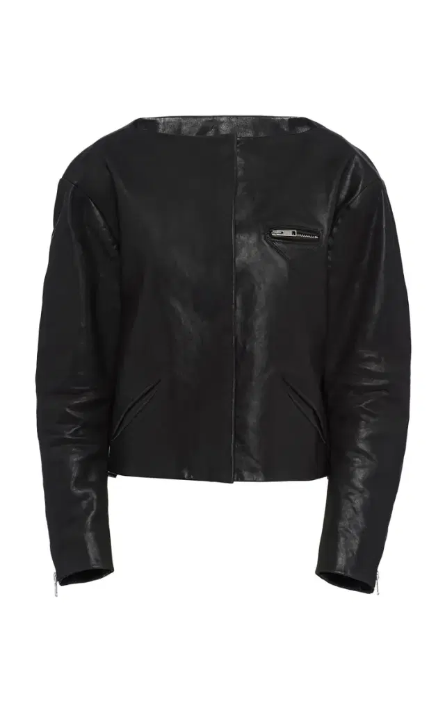 Cropped Leather Jacket