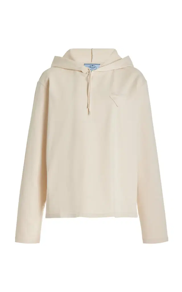 Prada Hooded Cotton Sweatshirt