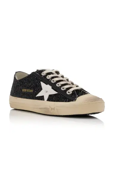 Golden Goose V-Star Glittered Sneakers | Thumbnail 4 Golden Goose V-Star Glittered Sneakers | Thumbnail 4