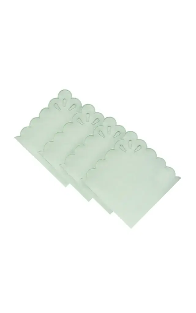 Moda Domus Set-of-Four Handcrafted Linen Napkins - Blue