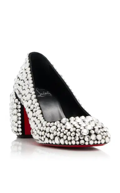 Christian Louboutin Minny Maxi 70mm Crystal-Embellished Suede Pumps | Thumbnail 4 Christian Louboutin Minny Maxi 70mm Crystal-Embellished Suede Pumps | Thumbnail 4