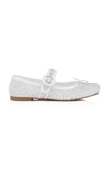 Christian Louboutin Mamastrapitina Crystal-Embellished Mesh Ballet Flats | Thumbnail 8 Christian Louboutin Mamastrapitina Crystal-Embellished Mesh Ballet Flats | Thumbnail 8