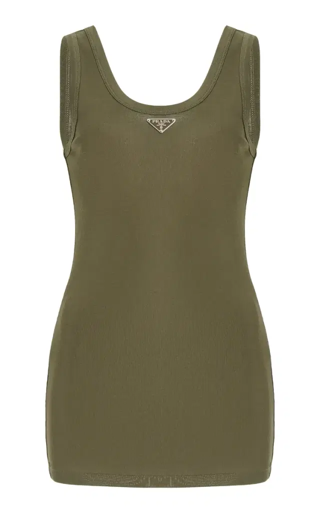 Logo-Detailed Cotton Tank Top
