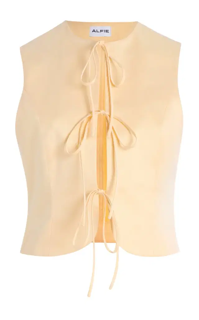 Alfie Exclusive Neda Bow-Detail Cotton Top