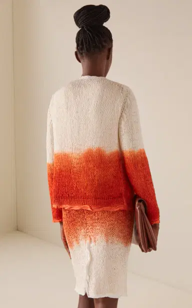 Bottega Veneta Lightweight Wool Silk Overdye Knit Cardigan | Thumbnail 4