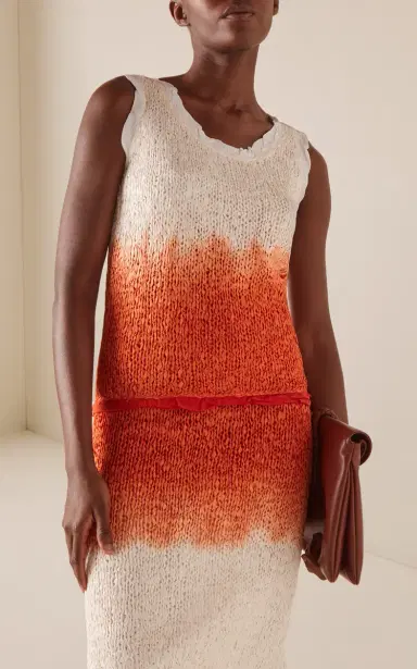 Bottega Veneta Lightweight Wool Silk Overdye Knit Tank Top | Thumbnail 2 Bottega Veneta Lightweight Wool Silk Overdye Knit Tank Top | Thumbnail 2