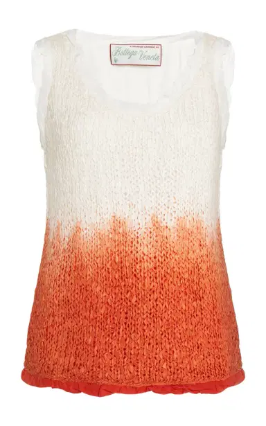 Bottega Veneta Lightweight Wool Silk Overdye Knit Tank Top | Thumbnail 1 Bottega Veneta Lightweight Wool Silk Overdye Knit Tank Top | Thumbnail 1
