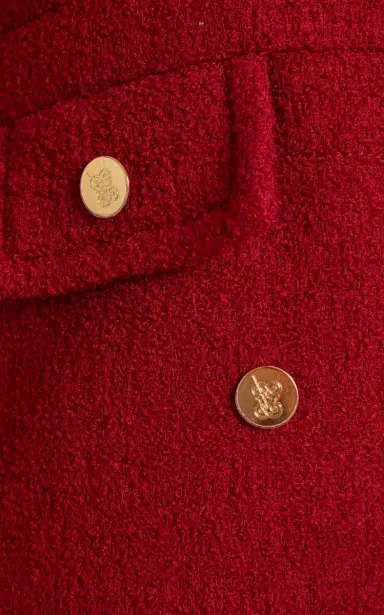 Giambattista Valli Double-Breasted Boucle Coat | Thumbnail 7