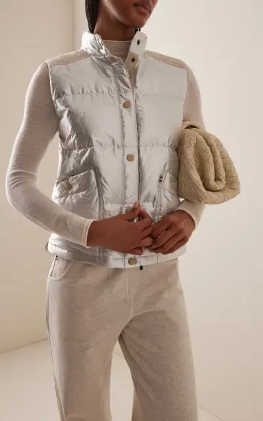 Moncler Grenoble Pinchot Lamé Down Vest | Thumbnail 2 Moncler Grenoble Pinchot Lamé Down Vest | Thumbnail 2