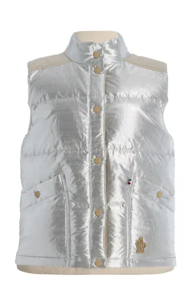 Moncler Grenoble Pinchot Lamé Down Vest | Thumbnail 1 Moncler Grenoble Pinchot Lamé Down Vest | Thumbnail 1