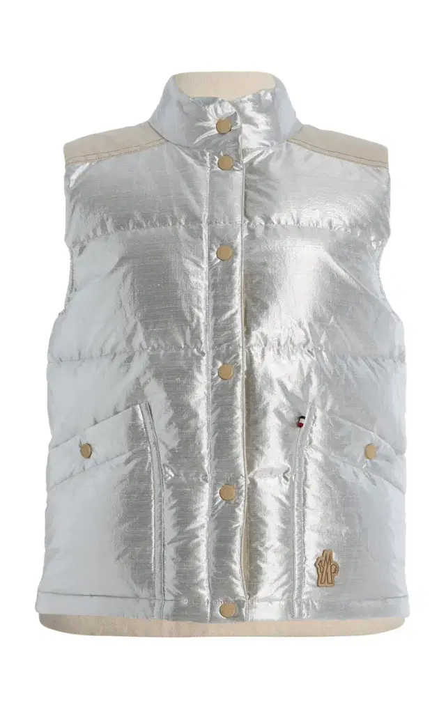 Moncler Grenoble Pinchot Lamé Down Vest