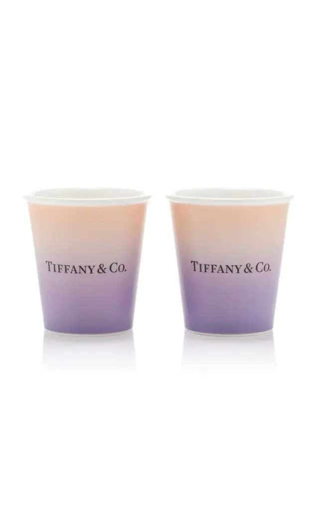 Exclusive Set-of-Two Bone China Coffee Cups - Multi