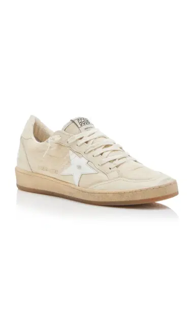 Golden Goose Ball Star Leather-Trimmed Nylon Sneakers | Thumbnail 4