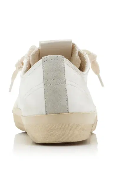 Golden Goose V-Star 2 Suede-Trimmed Leather Sneakers | Thumbnail 4
