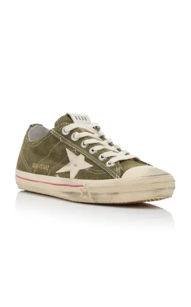 Golden Goose V-Star 2 Leather-Trimmed Suede Sneakers | Thumbnail 5 Golden Goose V-Star 2 Leather-Trimmed Suede Sneakers | Thumbnail 5