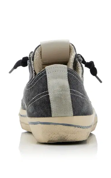Golden Goose V-Star 2 Suede-Trimmed Canvas Sneakers | Thumbnail 4 Golden Goose V-Star 2 Suede-Trimmed Canvas Sneakers | Thumbnail 4