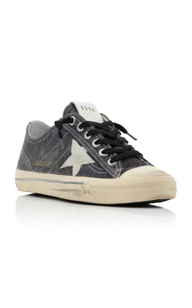 Golden Goose V-Star 2 Suede-Trimmed Canvas Sneakers | Thumbnail 5 Golden Goose V-Star 2 Suede-Trimmed Canvas Sneakers | Thumbnail 5