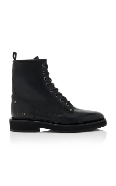 Golden Goose Combat Leather Boots | Thumbnail 1 Golden Goose Combat Leather Boots | Thumbnail 1